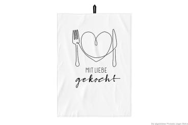 Geschirrtuch Mit Liebe gekocht