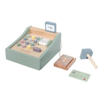 Holz Spielzeugkasse mit Scanner