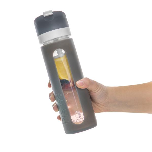 Pressa Bottle Trinkflasche Glas Charcoal (Grau)