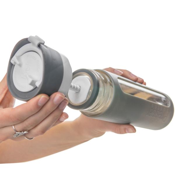 Pressa Bottle Trinkflasche Glas Charcoal (Grau)