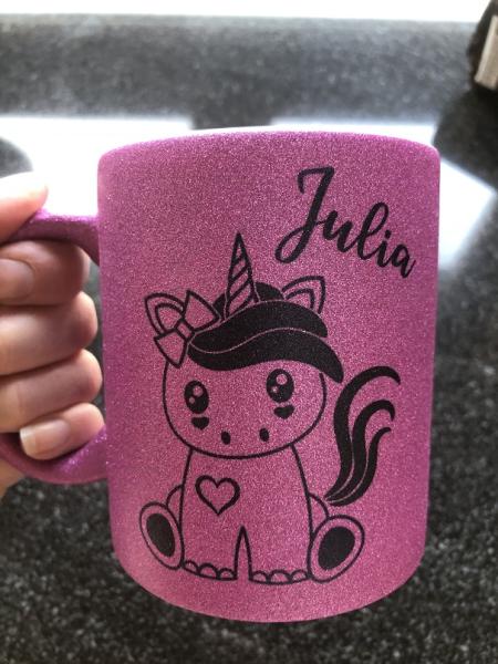 Keramiktasse sparkle  mit individueller Beschriftung