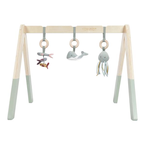 Spieltrapez aus Holz - Ocean mint
