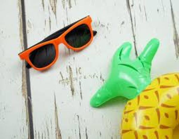 Kindersonnenbrille von Blade & Rose in Orange/Schwarz