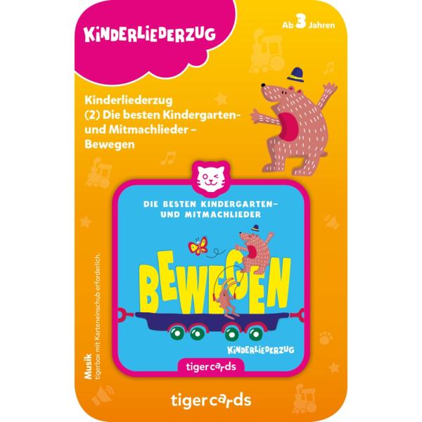 tigercard - Kinderliederzug - Die besten Kindergarten- und Mitmachlieder - Bewegen