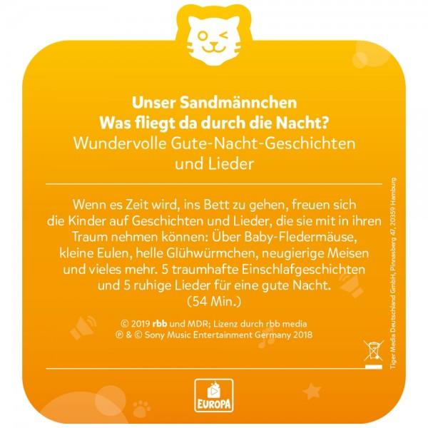 tigercard - Unser Sandmännchen - Was fliegt da durch die Nacht? - Wundervolle Gute-Nacht-Geschichten und Lieder